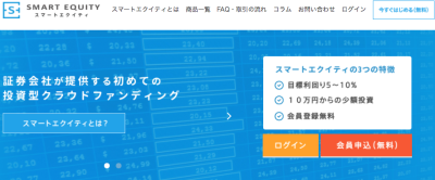 スマートエクイティのサイト画像
