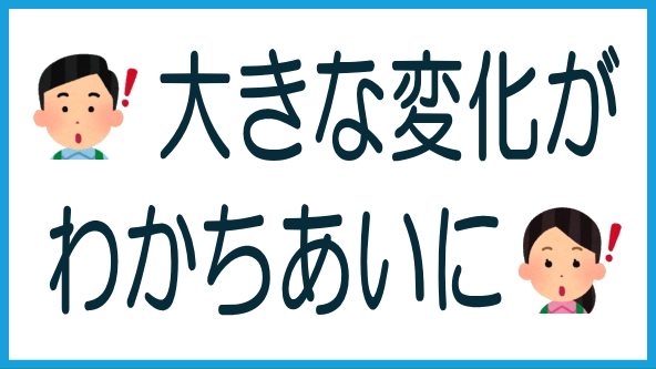 わかちあいが大きく変わったのタイトル画像